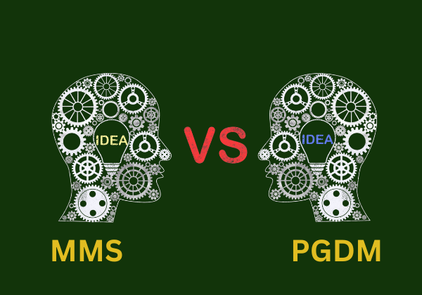 What sets PGDM and MMS apart from each other